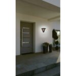 Aplica de exterior din aluminiu antracit deschis plastic transparent, IP44, LxH: 270x250, AL: 165, excl  1xE27 60W 230V - imagine 2