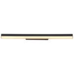 Aplică metal/aluminiu negru mat, acrilic opal, întrerupător basculant pe articol, întrerupător în trepte, funcții suplimentare: 3000K sau 6000K comutabile, LxA: 600x40mm, AL: 60mm, incl. LED 12W 230V, sursă 1400lm, ieșire 500lm, CCT 3000/6000K - imagine 4