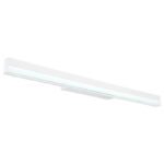 Aplică metal/aliminiu alb mat, acrilic opal, întrerupător basculant pe articol, întrerupător în trepte, funcții suplimentare: 3000K sau 6000K comutabile, LxA: 600x40mm, AL: 60mm, incl. LED 12W 230V, sursă 1400lm, ieșire 700lm, CCT 3000/6000K - imagine 5