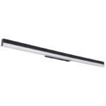 Aplică metal/aliminiu negru mat, acrilic opal, întrerupător basculant pe articol, întrerupător în trepte, funcții suplimentare: 3000K sau 6000K comutabile, LxA: 800x40mm, AL: 65mm, incl. LED 18W 230V, sursă 2200lm, ieșire 800lm, CCT 3000/6000K - imagine 3