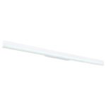 Aplică metal/aluminiu alb mat, acrilic opal, întrerupător basculant pe articol, întrerupător în trepte, funcții suplimentare: 3000K sau 6000K comutabile, LxA: 800x40mm, AL: 65mm, incl. LED 18W 230V, sursă 2200lm, ieșire 1300lm, CCT 3000/6000K - imagine 5