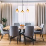 Lampă suspendată metal negru mat, sticlă ambrată, gradient transparent, metal alamă mată, cablu PVC negru, înălțimea poate fi redusă, LxLxA: 910x250x1200mm, dimensiuni sticlă: 1 x 15 cm, 21 cm, 25 cm fiecare, fără 3x E27 60W 230V - imagine 2