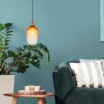 Lampă suspendată metal negru mat, sticlă ambrată, gradient transparent, metal alamă mată, cablu PVC negru, înălțimea poate fi scurtată, ø: 150mm, H: 1200mm, excl. 1x E27 60W 230V - imagine 2