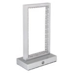 Lampă de masă aluminiu mat, acrilic transparent, reglabilă, variator tactil, variator tactil continuu, USB-A 2.0 - USB-C, baterie inclusă CR18650 1800mAh 3.7V, LxlxH : 140x75x230mm, LED 3W 230V, sursa 300lm, iesire 120lm, CCT 2700/6500/4000K - imagine 4