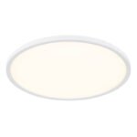 Plafoniera, plastic alb, plastic satinat, iluminare din spate, 3 niveluri de iluminare cu intrerupator de perete (100 - 50 - 10%), functie de memorie, IP44, Ø 420, H: 25, inclusiv 1xLED 24W 230V, sursa 2700lm, 2400lm ieșire, 3000K