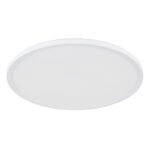 Plafoniera, plastic alb, plastic satinat, iluminare din spate, 3 niveluri de iluminare cu intrerupator de perete (100 - 50 - 10%), functie de memorie, IP44, Ø 420, H: 25, inclusiv 1xLED 24W 230V, sursa 2700lm, 2400lm ieșire, 3000K - imagine 3