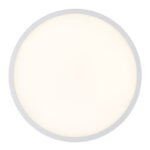 Plafoniera, plastic alb, plastic satinat, iluminare din spate, 3 niveluri de iluminare cu intrerupator de perete (100 - 50 - 10%), functie de memorie, IP44, Ø 420, H: 25, inclusiv 1xLED 24W 230V, sursa 2700lm, 2400lm ieșire, 3000K - imagine 4