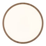 Plafonieră cu optică din lemn de plastic, plastic satinat/alb, alb, funcție de memorie, IP44, 3 niveluri prin intermediul comutatorului de perete (100-50-10%), ø: 420mm, I: 25mm, LED 24W 230V, 2700lm Sursă, 2300lm Ieșire, 3000K - imagine 5