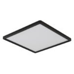 Plafoniera,plastic negru,plastic satinat,plastic alb,iluminare din spate,3 niveluri de iluminare folosind un comutator de perete (100 - 50 - 10%), functie de memorie,IP44,LxLxH:295x295x25,incl.1xLED 18W 230V, sursa 2100lm,iesire 150lm ,3000K - imagine 3