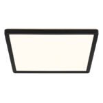 Plafoniera,plastic negru,plastic satinat,plastic alb,iluminare din spate,3 niveluri de iluminare folosind un comutator de perete (100 - 50 - 10%), functie de memorie,IP44,LxLxH:295x295x25,incl.1xLED 18W 230V, sursa 2100lm,iesire 150lm ,3000K - imagine 4
