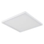 Plafoniera, plastic alb, plastic satinat, iluminare din spate, 3 niveluri de iluminare folosind un comutator de perete (100 - 50 - 10%), functie de memorie,IP44, LxLxH:295x295x25,incl.1xLED 18W 230V, sursa 2100lm, iesire 160lm,3000K - imagine 4