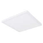 Plafoniera plastic alb, plastic satinat/alb, alb, iluminare din spate, 3 niveluri de iluminare folosind un comutator de perete (100-50-10%), functie de memorie, IP44, LxLxH: 420x420x25mm, inclusiv LED 24W 230V, sursa 2700lm, iesire 2300lm, 3000K - imagine 3