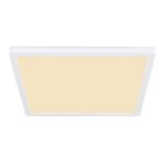 Plafoniera plastic alb, plastic satinat/alb, alb, iluminare din spate, 3 niveluri de iluminare folosind un comutator de perete (100-50-10%), functie de memorie, IP44, LxLxH: 420x420x25mm, inclusiv LED 24W 230V, sursa 2700lm, iesire 2300lm, 3000K - imagine 4