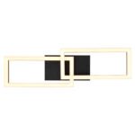 Plafoniera metal negru mat, plastic negru mat, plastic opal, mobil, LxLxA: 614x195x90mm, incl. LED 20W 230V, sursa 2000lm, iesire 1300lm, 3000K. - imagine 4
