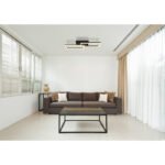 Plafoniera metal negru mat, plastic negru mat, plastic opal, mobil, LxLxA: 614x195x90mm, incl. LED 20W 230V, sursa 2000lm, iesire 1300lm, 3000K.