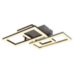 Plafoniera plastic negru mat, plastic gri mat, plastic opal, mobil, LxLxA: 614x341x93mm, incl. LED 24W 230V, sursa 3200lm, iesire 1900lm, 3000K - imagine 5