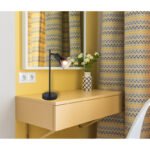 Lampa de masa metal negru mat, sticla afumata, transparenta, cablu PVC negru, comutator basculant pe cablu, LxLxA: 200x110x350mm, lungime cablu 1500mm, excl. 1x E14 25W 230V