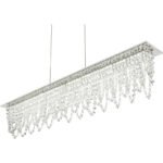 Suspensie crom, cristale K5, 3 trepte 3000-4500-6000K, dimabil, telecomanda, culori fixabile LxlxH: 900x110x1500, inclusiv 1xLED 24W 38,4V, 1700lm. - imagine 6