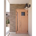 Aplica de exterior din oțel inoxidabil, sticlă transparentă, în jos, IP44, LxH: 215x270, AL: 247, excl  1xE27 60W 230V