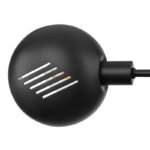 Lampadar metal negru, marmură neagră, LxLxA: 1300x1200x2000mm, lungime cablu 1800mm,excl 5x E14 40W 230V - imagine 5