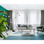 Lampă de podea din metal negru mat, marmură neagră, sticlă fumurie, cablu PVC negru, întrerupător rotativ, L x l x I: 980x1100x2080mm, lungime cablu 1800mm, excl. 5x E27 40W 230V - imagine 2