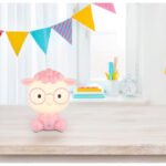 Lampă de masă plastic roz mat, plastic alb mat, touch on/off, touch dimmer, excl. adaptor, USB-A 2.0/USB-C, durată de iluminare aprox. 10 ore, se aprinde în timpul încărcării, LxLxH: 210x150x220mm,  incl. LED 1W 230V, sursă 48lm, ieșire 32lm, 3000K