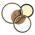 Plafonieră Sid, Negru mat, LED 30W 3000K, L400xH105mm, Globo - imagine 4