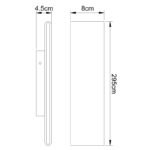 Aplica de perete aluminiu negru, acril alb, luminează în sus și în jos, intrerupator, LxH: 295x80, AL: 45, incl. 1xLED 12W 230V, sursă 1200lm, ieșire 380lm, 3000K - imagine 5