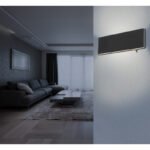 Aplica de perete aluminiu negru, acril alb, luminează în sus și în jos, intrerupator, LxH: 225x80, AL: 45, incl. 1xLED 8W 230V, sursă 850lm, ieșire 240lm, 3000K - imagine 2