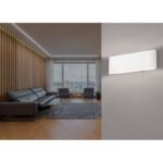 Aplica de perete, aluminiu,alb acril, lumina sus și în jos, intrerupator, WxH: 225x80, AL: 45, inclusiv 1xLED 8W 230V, ieșire 320lm, 3000K. - imagine 2