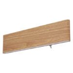 Aplica de perete metal lemn aspect maro, acril alb, luminează în sus și în jos, intrerupator, LxH: 295x80, AL: 45, incl. 1xLED 12W 230V, sursă 1400lm, ieșire 450lm, 3000K - imagine 4