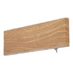 Aplica de perete metal lemn aspect maro, acril alb, luminează în sus și în jos, intrerupator, LxH: 225x80, AL: 45, incl. 1xLED 8W 230V, sursă 850lm, ieșire 240lm, 3000K - imagine 3