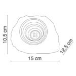 Corp iluminat solar, plastic gri/sticla transparenta, forma piatra, set de 3 buc, IP44, LxlxH:150x125x105, inkl. 2xLED 0,06W 3,2V, alb, 2xLED 0,06W 3,2V - imagine 3
