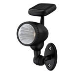 Corp iluminat solar, plastic negru, IP44, 1x Ni MH AAA 600mAh 1,2V, BxH:85x170, inkl. 3xLED 0,06W 3V, alb - imagine 4