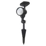 Corp iluminat solar, plastic negru, IP44, 1x Ni MH AAA 600mAh 1,2V, BxH:85x170, inkl. 3xLED 0,06W 3V, alb - imagine 3