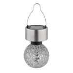 Corp de iluminat solar, meral/mozaic/oglinda, inaltime min de atarnare 15cm, Display de 12 buc, IP44, D:65, H:157, inkl. 1xLED 0,06W 3,2V, alb - imagine 4