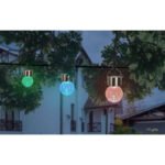 Corp de iluminat solar, meral/mozaic, inaltime min de atarnare 15cm, Display de 12 buc, IP44, schimbare culori, BxH:65x157, inkl. 1xRGB LED 0,05W 3V - imagine 3