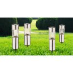 Lampadar Exterior solar, LED 1x0,06W, Alb, IP44, 4 buc, Globo - imagine 2