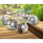 Lampă solară plastic colorat, plastic transparent, baterie reîncărcabilă inclusă, IP44, 12 display, Lxlxh: 115x112x100mm, inclusiv 2x LED 0.06W 3.2V - imagine 2
