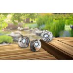 Lampă solară plastic colorat, plastic transparent, baterie reîncărcabilă inclusă, IP44, 12 display, Lxlxh: 115x112x100mm, inclusiv 2x LED 0.06W 3.2V - imagine 5