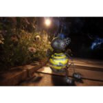 Lampă solară metal negru, plastic galben, IP44, LxLxH: 215x175x250mm, inclusiv LED 0.06W 3V, galben - imagine 4