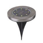 Lampă solară, LED 8x0.1W, Inox, IP44, Globo - imagine 4