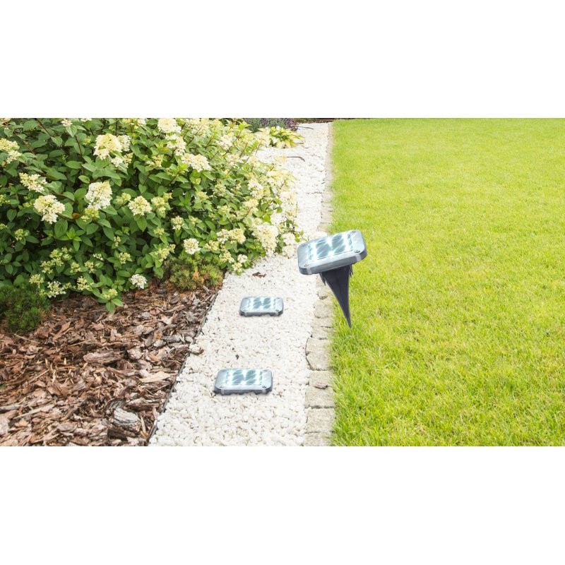 solar-33414q-2-g27464-5 Lampă solară, Inox, LED 0,1W, 100x100x130mm, IP44, Globo - imagine 1