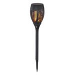 Lampa solară din plastic negru, lanternă ,pe vârf LED care pâlpâie, set de2 buc, IP44, întrerupător, D: 95, H: 500, incl. 36xLED 0,5 W 3V, galben , 3000K - imagine 4
