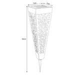 Corp iluminat solar  plastic negru, plastic alb, set de 3buc, IP44, comutator, LxLxH: 70x70x330, incl. 1xLED 0,1W 3V, 3000K - imagine 6