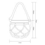 Lampa solara plastic, sticlă transparentă, textil, Displey 12 buc, IP44, intrerupator, D: 100, H: 170, inclusiv 1xLED 0,06W 3,2V, žlté. - imagine 5