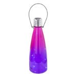 Lampa solară Sticlă solară , violet, albastru, galben, display de12 buc,  în 3x  culori diferite, IP44, comutator, D. 90, H: 260, inclusiv 10xLED 0,06W 3V. - imagine 5