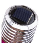 Lampa solară Sticlă solară , violet, albastru, galben, display de12 buc,  în 3x  culori diferite, IP44, comutator, D. 90, H: 260, inclusiv 10xLED 0,06W 3V. - imagine 6