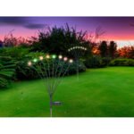 Lumină solară din oțel inoxidabil, plastic negru mat, alb, comutator glisant, RGB, mobil,, IP44, LxLxH: 200x120x700mm, inclusiv 8x RGB LED 0.06W 3.2V - imagine 3