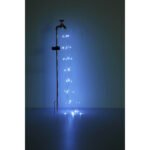 Lampă solară metal auriu, plastic transparent, robinet, comutator treptat, efect de foc, alte funcții: 2 funcții: LED de funcționare sau lumină permanentă, IP44, LxLxH: 110x60x800mm, inclusiv 60x LED 0.06W 3V, 4500K - imagine 4